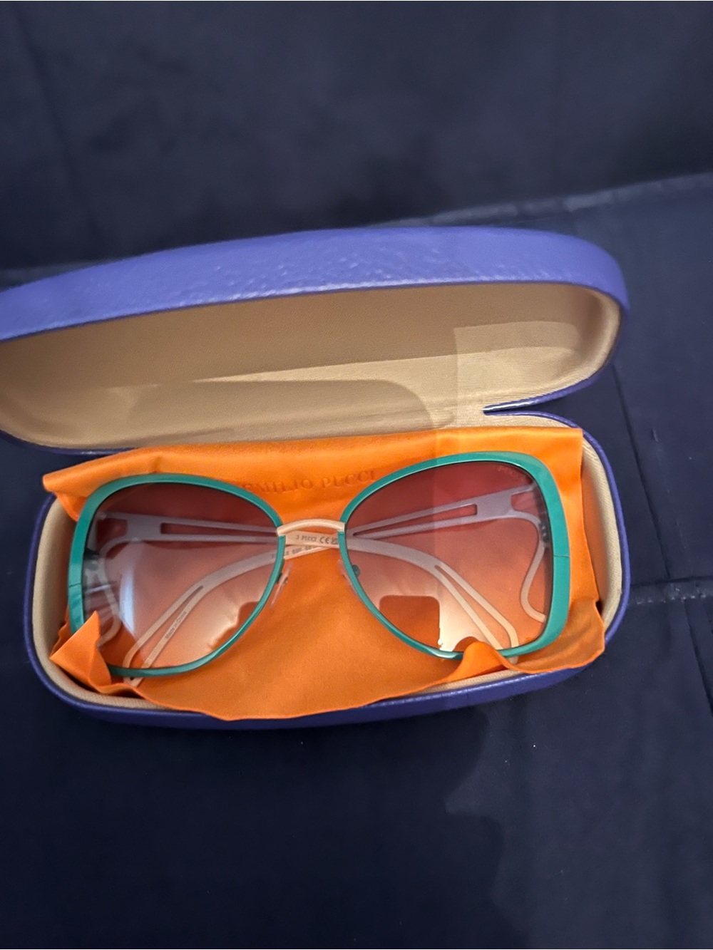 Emilio pucci green Frame Gradient Lens Women's Sunglasses
